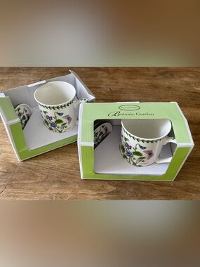 NWT 2 New in Box Portmeiron 'Sweet Violet' Mug & Coaster Sets